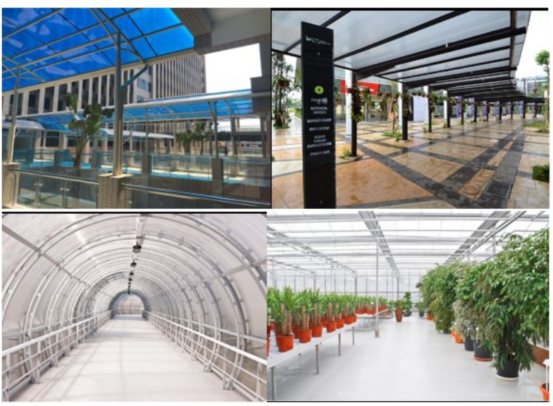Tấm polycarbonate đặc 2.5mm Duralite phổ thông được sử dụng rộng rãi
