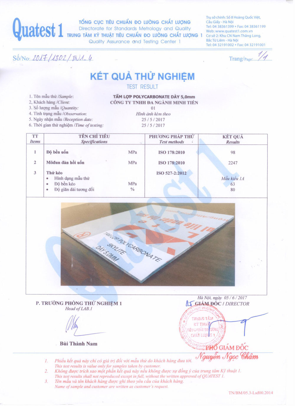 tấm lợp polycarbonate