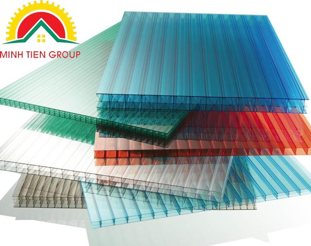 tấm nhựa lợp mái màu xanh