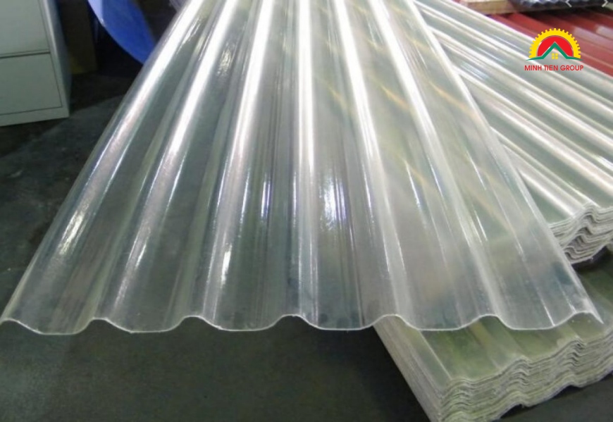 Kích thước tôn nhựa lấy sáng bằng Composite