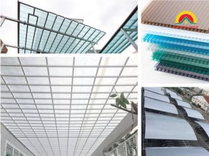 Tấm poly che nắng được sản xuất từ nhựa Polyethylene