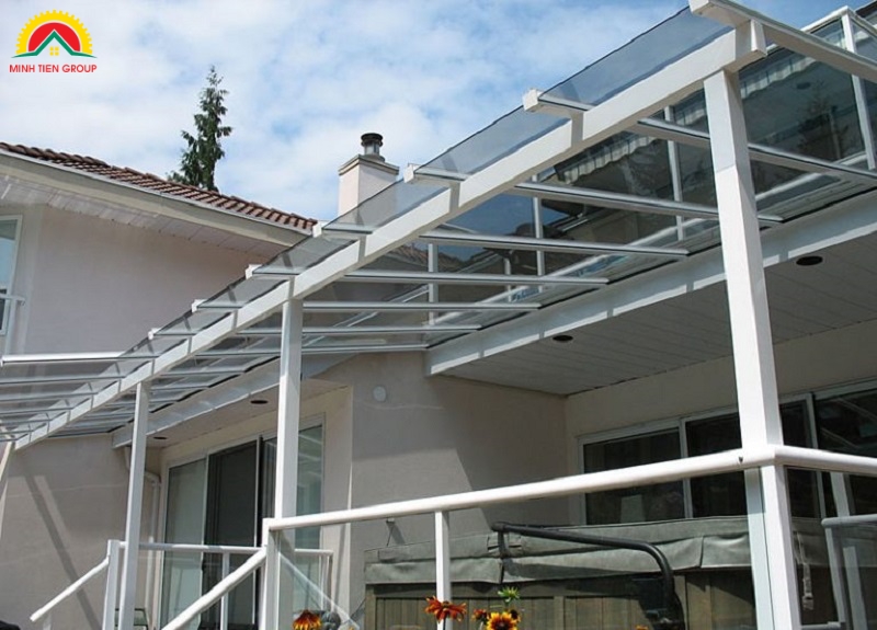 Quá trình thi công dự án hệ mái sáng Canopy chung cư The Estela