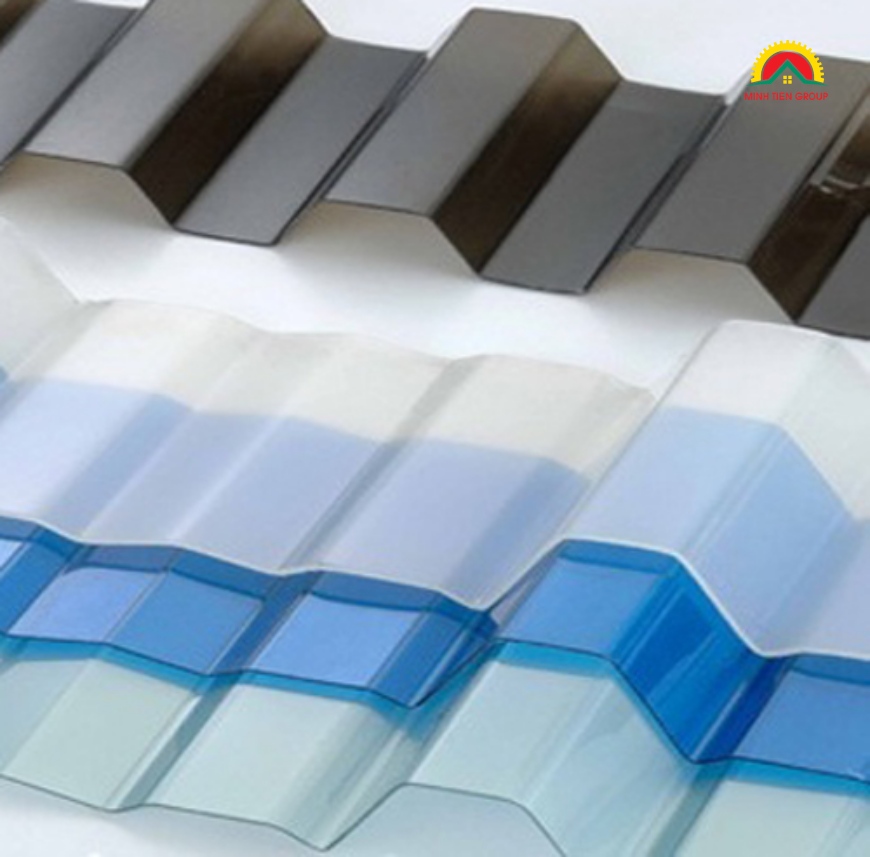 Kích thước của tôn nhựa lấy sáng poly dạng sóng