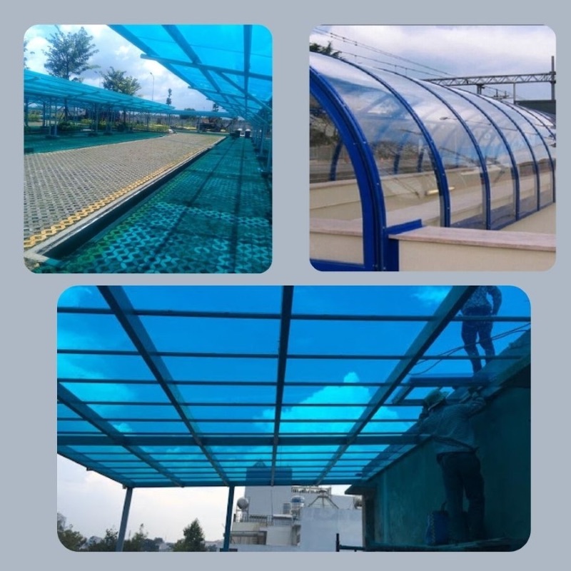 Tấm polycarbonate đặc được ứng dụng rất nhiều trong cuộc sống