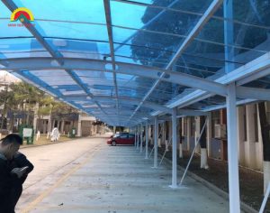Công trình xây dựng hệ mái sáng nhà xe SAM SUNG