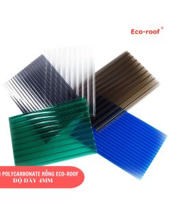 [PHỔ THÔNG] TẤM POLYCARBONATE ECO-ROOF DẠNG RỖNG 4MM