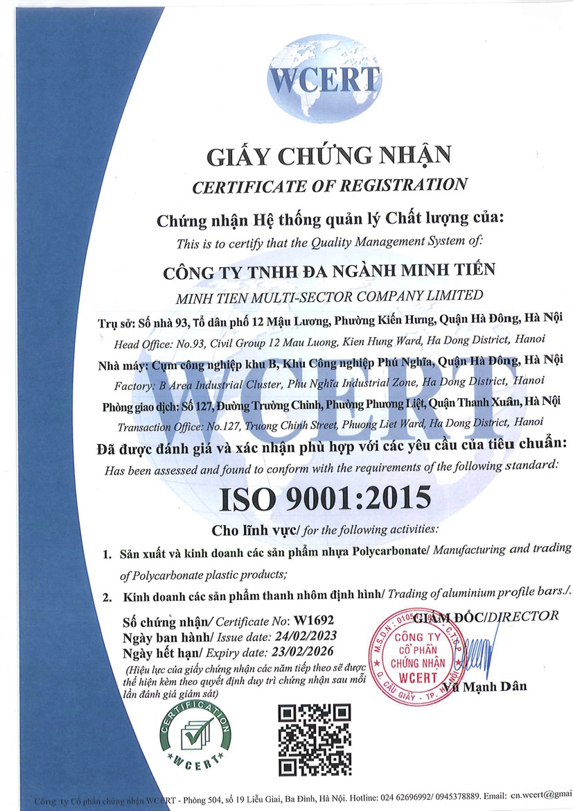 Tấm Polycarbonate