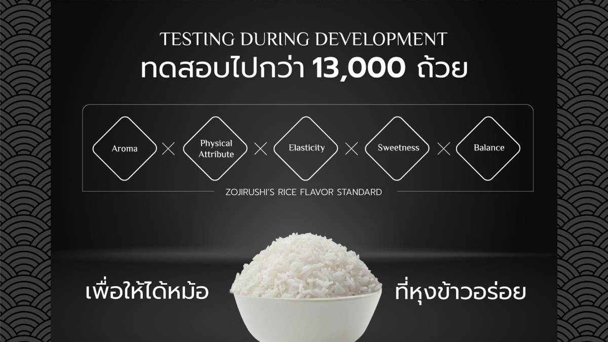 Nồi cơm điện tử cao tần Zojirushi NW-QAQ18-BA - 1.8L - Màu Đen 8 Zojirushi đã thử nghiệm hơn 13.000 bát cơm trong quá trình phát triển sản phẩm
