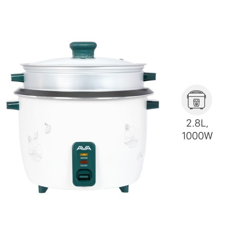 Nồi cơm nắp rời AVA 2.8 lít G2507 có dung tích lớn nhưng giá thành thấp