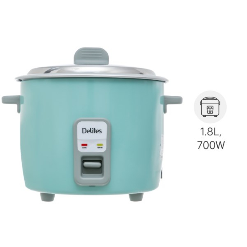 Nồi cơm nắp rời Delites 1.8 lít NCR1802 với các chức năng cơ bản dành cho người mới