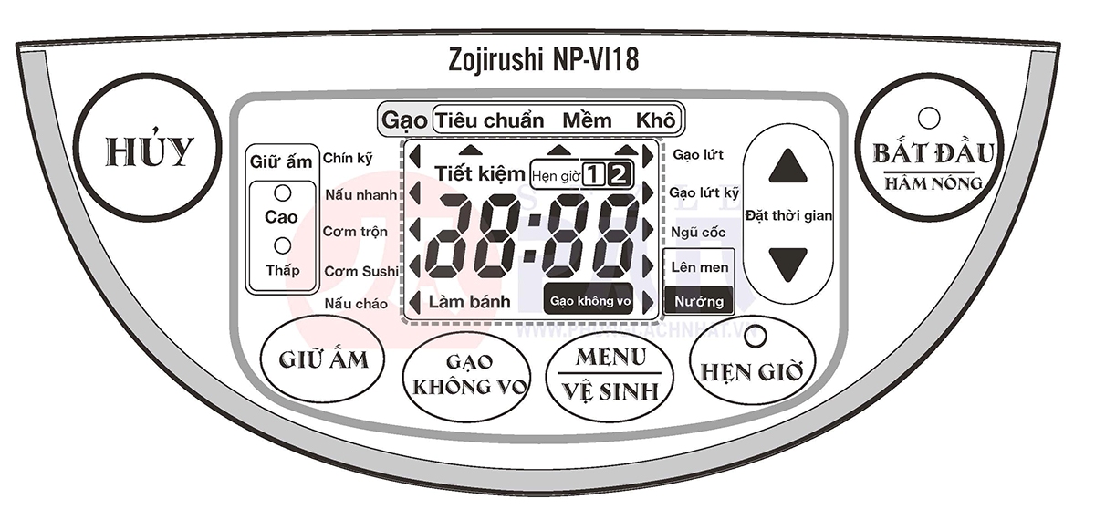 Hướng dẫn sử dụng nồi cơm điện Zojirushi từ A đến Z 5 Hướng dẫn cách hẹn giờ nấu cơm trên nồi Zojirushi